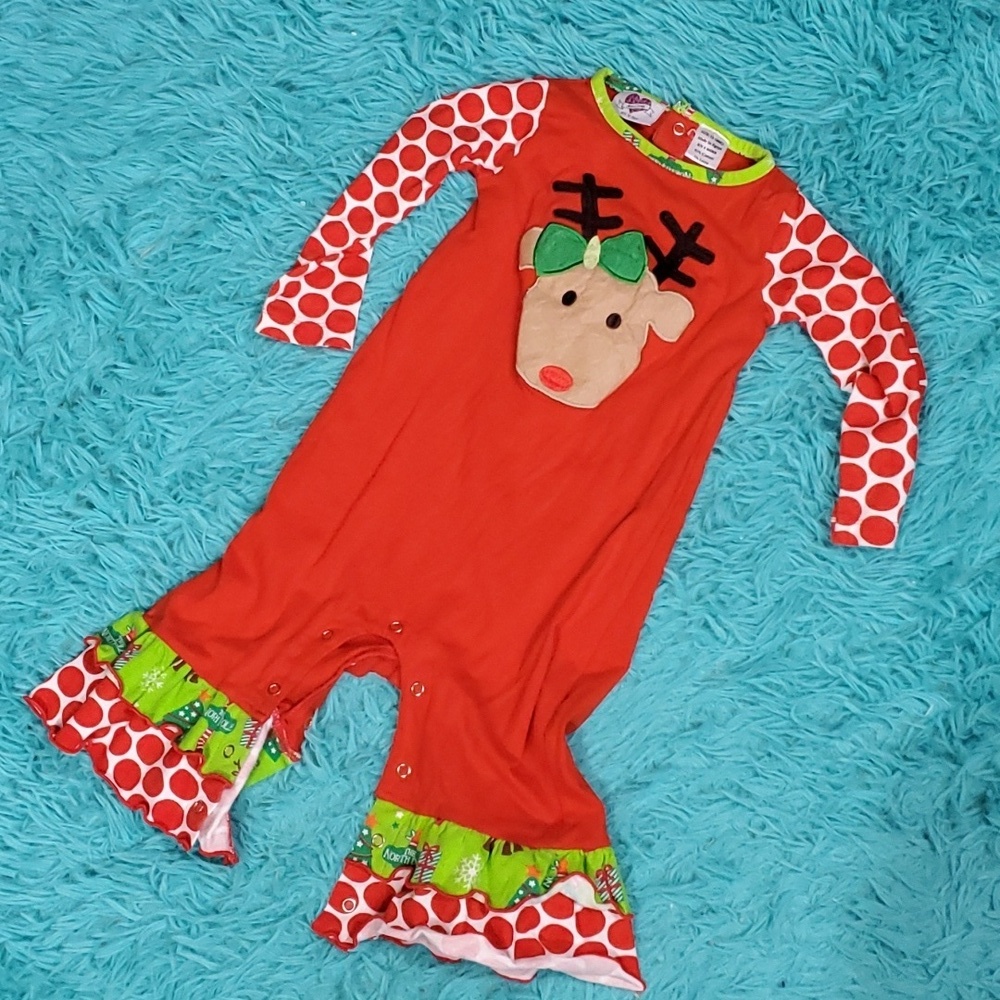 Ann Loren Reindeer Romper